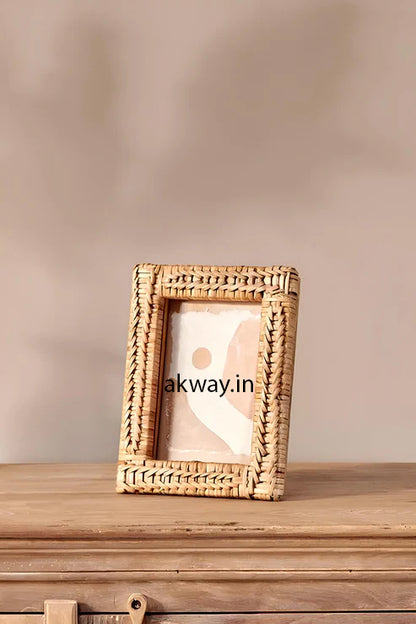 Rattan Photo Frame | Cane Photo Frame | Bamboo Photo Frame - Anala