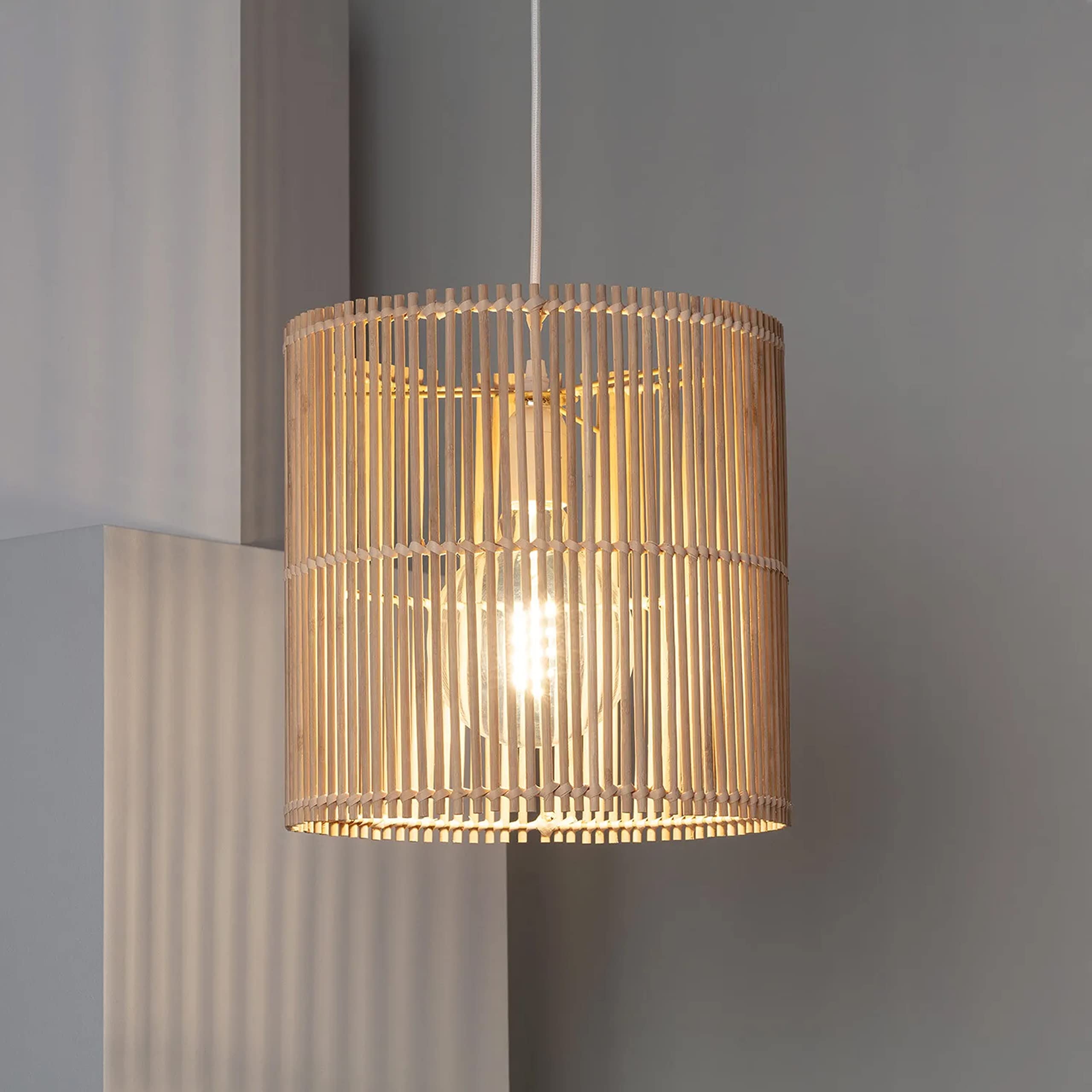 Bamboo deals ceiling lamp