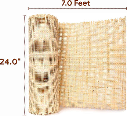 Cane webbing mesh | Rattan webbing mesh - 2 feet x 3 feet (Natural Square Shape) - Akway