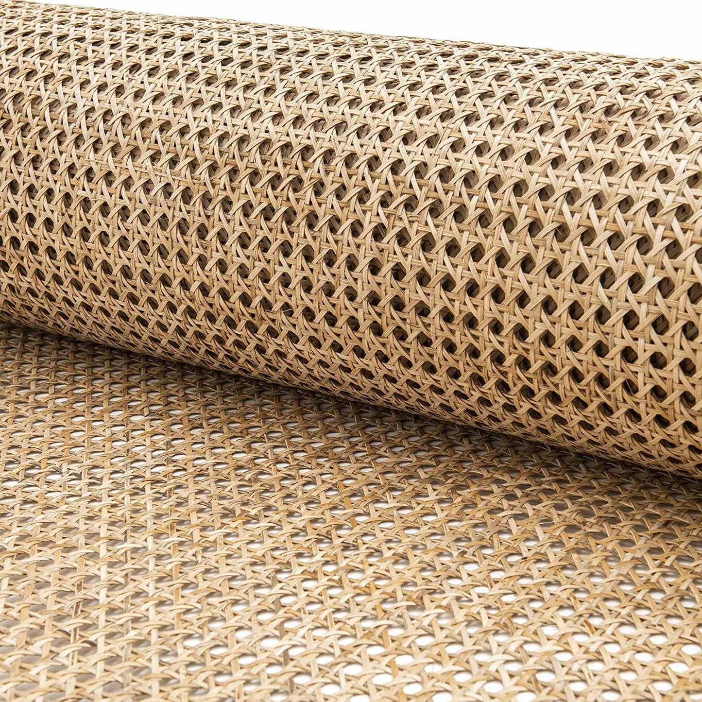 Cane webbing mesh | Rattan webbing mesh - 2 feet x 3 feet (Natural Hexagonal) - Akway